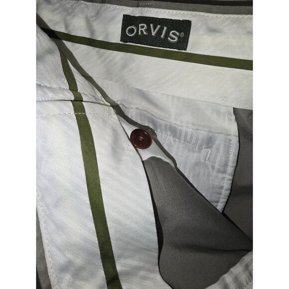 Orvis Men's Khaki Shorts Size 40 Cotton & Polyester Blend Casual Wear - Picture 3 of 4